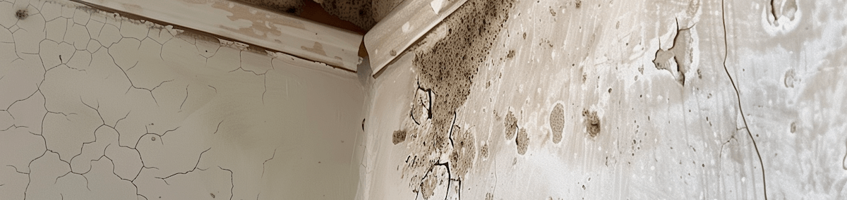 mold on walls and ceiling